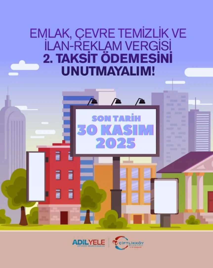 VERGİ ÖDEMESİ 30 KASIM PAZAR GÜNÜ SONA ERİYOR