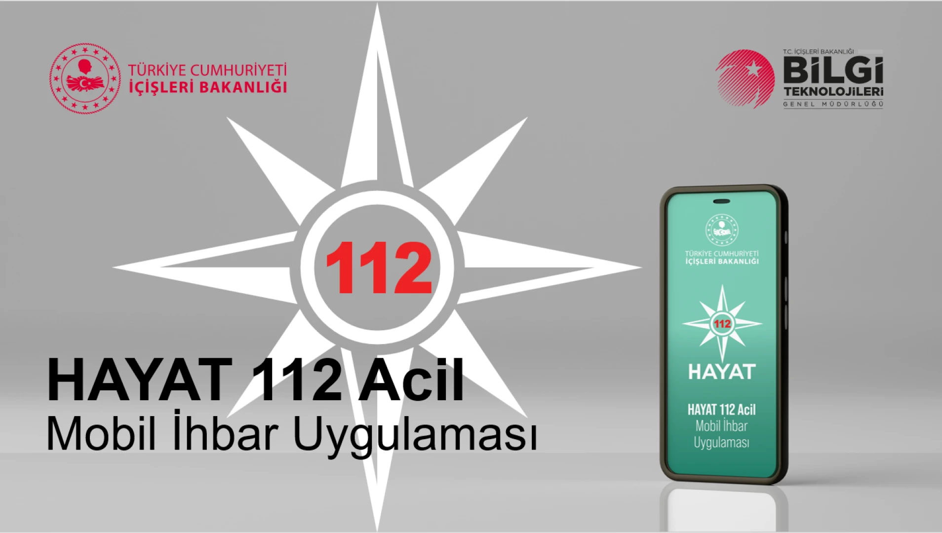HAYAT 112 Acil Mobil İhbar Uygulaması tanıtım bağlantısı
